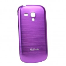 Samsung Galaxy S3 mini - Brushed Aluminium Battery Cover Housing Replacement Back Cover - Purple